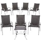 Jogo De 7 Cadeiras De Area Colombia E 1 Mesa Baixa Colombia E