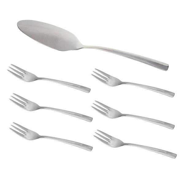 Jogo De 7 Peças Fracalanza Ravel  Em Aço Inox P/sobremesa