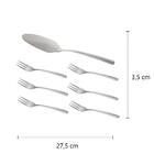 Jogo De 7 Peças Fracalanza Ravel  Em Aço Inox P/sobremesa