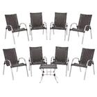 Jogo De 8 Cadeiras De Area Colombia E 1 Mesa Baixa Colombia E