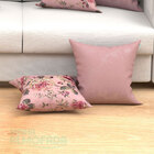 Jogo De  Almofadas Para Sala Floral Rose Composê 45cm X 45cm
