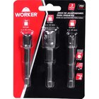 Jogo De Adaptadores Para Soquetes 1/2 À 3/8 C/ 3 Peças - Work