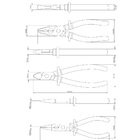 Jogo De Alicates Tramontina Master Universal Bico Corte Isola