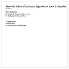 Jogo De Almofada Bege Floral Grande 60cm X 60cm Kit 3 Unidade