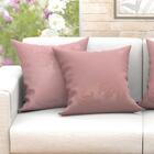 Jogo De Almofada Decorativa Rosê Lisa 2 Unidades 60cm X 60cm