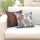 Jogo De Almofada Decorativa Tabaco 2 Unidades 45cm X 45cm Com