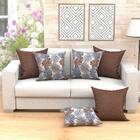 Jogo De Almofada Estampada Realeza 60cm X 60cm 6 Unidades Com