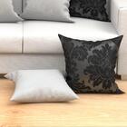 Jogo De Almofada Para Sala Branca E Preta Clássica 60cm X 60c