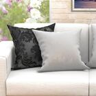 Jogo De Almofada Para Sala Branca E Preta Clássica 60cm X 60c