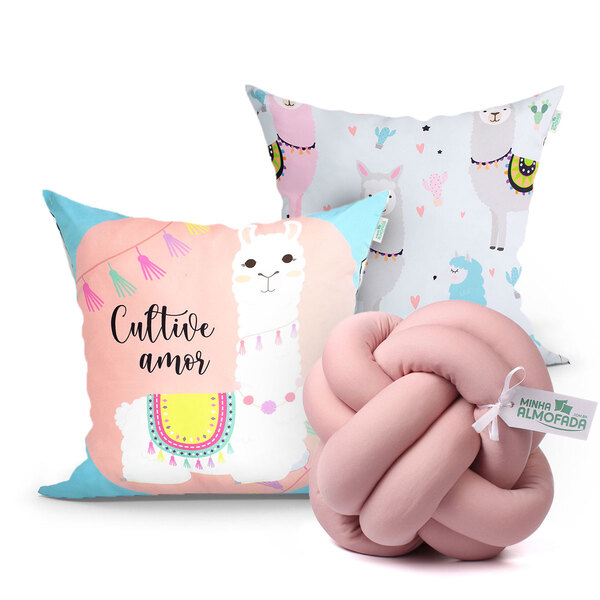 Jogo De Almofada Para Sala Estampada 2 Unidades Com Refil + A