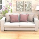 Jogo De Almofada Para Sala Rosê E Bege Medalhão 4 Unidades 60