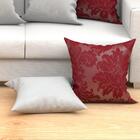 Jogo De Almofada Para Sala Vermelha E Branca 60cm X 60cm 2 Un