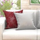Jogo De Almofada Para Sala Vermelha E Branca 60cm X 60cm 2 Un