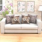 Jogo De Almofada Para Sofá Grande Marrom Floral 4 Unidades 60