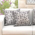 Jogo De Almofada Preta Decorativa 60cm X 60cm 6 Unidades Com