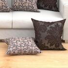 Jogo De Almofada Tabaco Decorativa Grande 60cm X 60cm 6 Unida