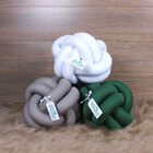 Jogo De Almofada Verde, Cinza E Branco 3 Unidades