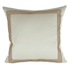 Jogo De Almofadas De Luxo Bordada Com Aplique Terracota 50x50