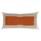 Jogo De Almofadas De Luxo Bordada Com Aplique Terracota 50x50