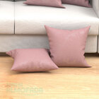 Jogo De Almofadas Decorativas Para Sala Rosê Lisa 45cm X 45cm