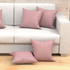 Jogo De Almofadas Decorativas Para Sala Rosê Lisa 45cm X 45cm