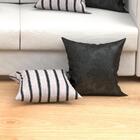 Jogo De Almofadas Preta Composê 6 Unidades 45cm X 45cm Com Re