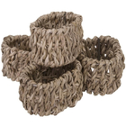 Jogo De Aneis Para Guardanapo Rattan 4 Peças Mimo Style Yk1509