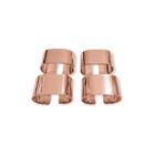 Jogo De Anéis Para Guardanapos Em Metal Haus Noma 4 Peças Ros