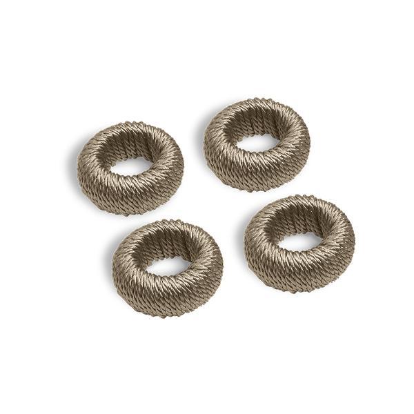 Jogo De Anéis Para Guardanapos Haus Pérgola 4 Peças Areia