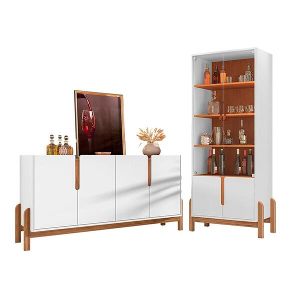 Jogo De Aparador E Cristaleira Lux