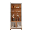 Jogo De Aparador E Cristaleira Lux Off White/cedro