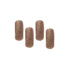 Jogo De Argolas Para Guardanapos Copa Cia Rayon 4 Peças Taupe