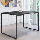 Jogo De Armário Baixo E Mesa De Jantar Lux Preto