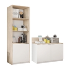 Jogo De Armário Office Com Portas Miami Casa Blanca Branco