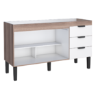 Jogo De Balcão E Armário Suspenso Aporé Tamarindo Branco