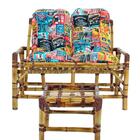 Jogo De Bambu Namoradeira, 4 Lugares E Mesa De Centro, T8