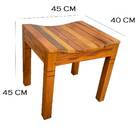 Jogo De Banco Banqueta Jardim Sala Rústico Madeira De Demoliç