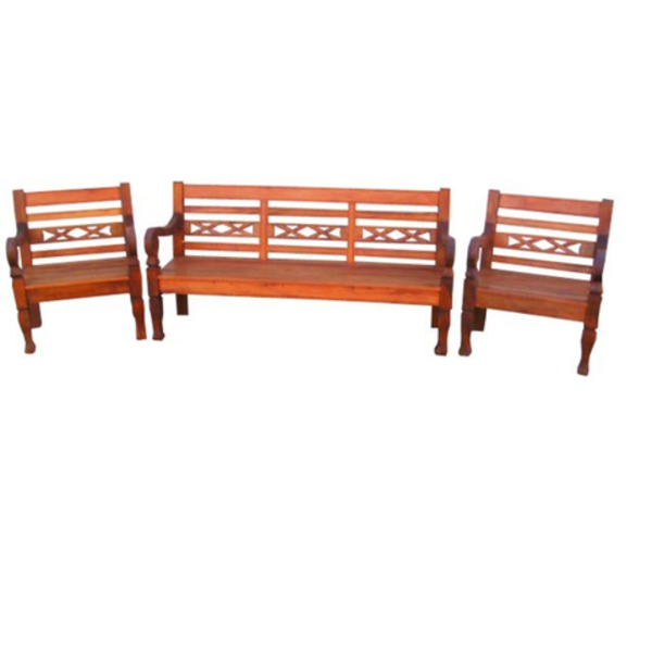 Jogo De Bancos Gaia Em Madeira De Demolição - Cód 1065