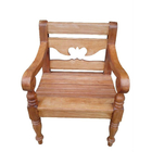 Jogo De Bancos Naipe Vazado Em Madeira De Demolição - Cód 1366