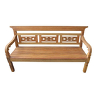 Jogo De Bancos Rústico Tradizione Em Madeira De Demolição - C