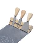 Jogo De Bandeja Para Queijo Com Facas Lyor 4 Peças