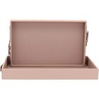 Jogo De Bandejas Sintética Home&co Elegante Rose 2 Peças