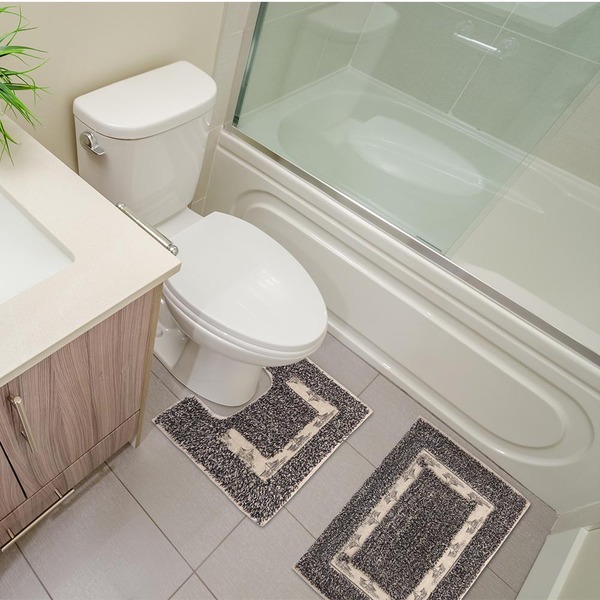 Jogo De Banheiro 100% Algodão Cru 2 Peças Barco Ornare