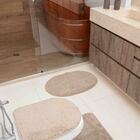 Jogo De Banheiro 3 Peças Cronos Pratatêxtil. Areia