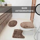 Jogo De Banheiro 3 Peças Cronos Pratatêxtil. Capuccino