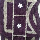 Jogo De Banheiro 4 Pcs Luxo  Bordo C/ Palha