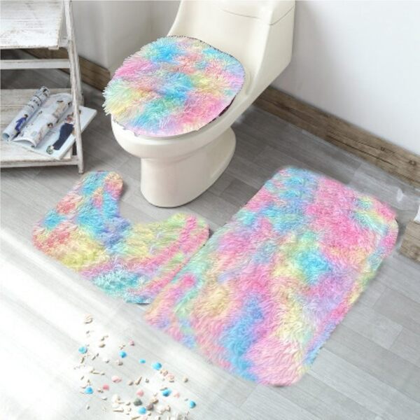 Jogo De Banheiro Felpudo 3 Peças - Tie Dye