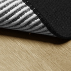 Jogo De Banheiro Liso Preto 03 Peças - Antiderrapante