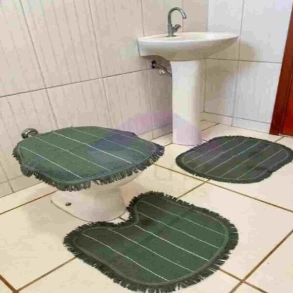 Jogo De Banheiro Tear 3 Peças - Verde