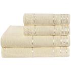 Jogo De Banho100% Algodão 4 Peças Palha Pérola